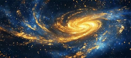 Malen Nach Zahlen Galaxie Malen Nach Zahlen Erwachsene Universum, 110 X 55 cm XXL Groß Acrylfarben Ölgemälde, DIY Malen Nach Zahlen Kinder Anfänger Set Bastelset für Wand Dekor (Ohne Rahmen) -H364 von Kggyele
