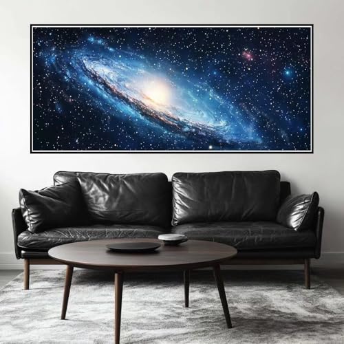 Malen Nach Zahlen Galaxie Malen Nach Zahlen Erwachsene Universum, 110 X 55 cm XXL Groß Acrylfarben Ölgemälde, DIY Malen Nach Zahlen Kinder Anfänger Set Bastelset für Wand Dekor (Ohne Rahmen) -H669 von Kggyele