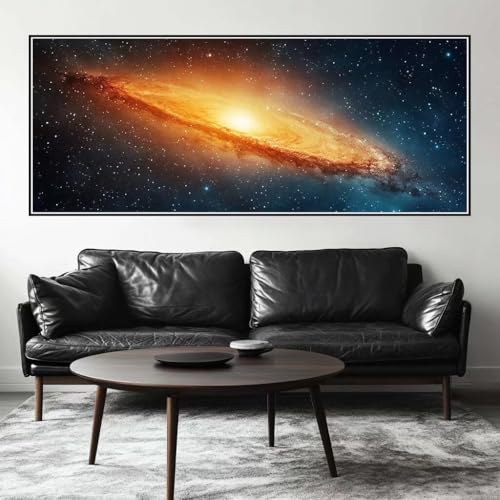 Malen Nach Zahlen Galaxie Malen Nach Zahlen Erwachsene Universum, 225 X 90 cm XXL Groß Acrylfarben Ölgemälde, DIY Malen Nach Zahlen Kinder Anfänger Set Bastelset für Wand Dekor (Ohne Rahmen) -H311 von Kggyele