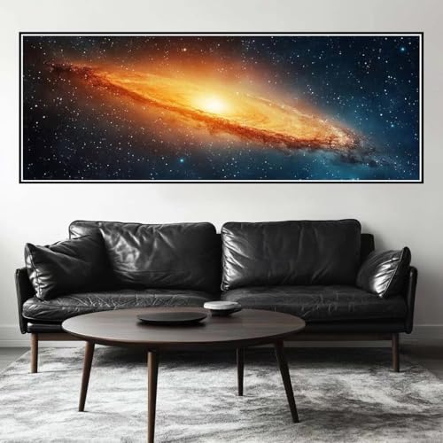 Malen Nach Zahlen Galaxie Malen Nach Zahlen Erwachsene Universum, 85x255 cm XXL Groß Acrylfarben Ölgemälde, DIY Malen Nach Zahlen Kinder Anfänger Set Bastelset für Wand Dekor (Ohne Rahmen) -H311 von Kggyele