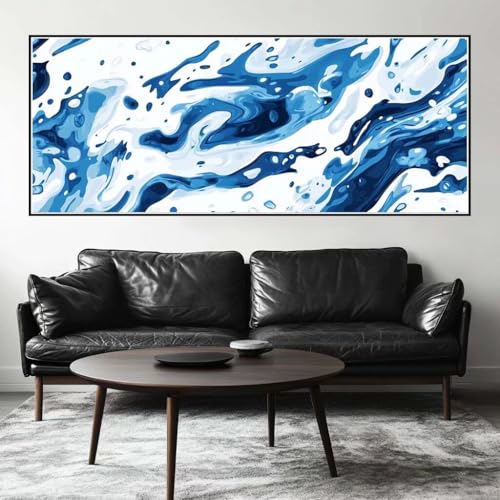 Malen Nach Zahlen Geometrie Malen Nach Zahlen Erwachsene Abstrakt, 250 X 100 cm XXL Groß Acrylfarben Ölgemälde, DIY Malen Nach Zahlen Kinder Anfänger Set Bastelset für Wand Dekor (Ohne Rahmen) -H287 von Kggyele