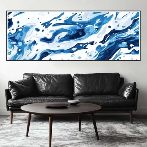 Malen Nach Zahlen Geometrie Malen Nach Zahlen Erwachsene Abstrakt, 85x255 cm XXL Groß Acrylfarben Ölgemälde, DIY Malen Nach Zahlen Kinder Anfänger Set Bastelset für Wand Dekor (Ohne Rahmen) -H287 von Kggyele
