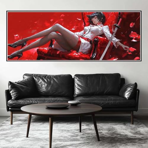 Malen Nach Zahlen Göttin Malen Nach Zahlen Erwachsene Königin, 85x255 cm XXL Groß Acrylfarben Ölgemälde, DIY Malen Nach Zahlen Kinder Anfänger Paint by Numbers Set für Wand Dekor (Ohne Rahmen) -H265 von Kggyele