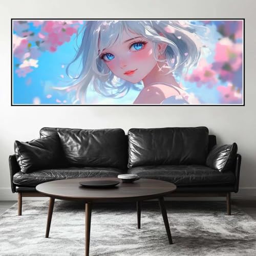 Malen Nach Zahlen Göttin Malen Nach Zahlen Erwachsene Prinzessin, 45x135 cm XXL Groß Acrylfarben Ölgemälde, DIY Malen Nach Zahlen Kinder Anfänger Set Bastelset für Wand Dekor (Ohne Rahmen) -H498 von Kggyele