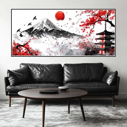 Malen Nach Zahlen Japan Malen Nach Zahlen Erwachsene Berg Fuji, 170 X 85 cm XXL Groß Acrylfarben Ölgemälde, DIY Malen Nach Zahlen Kinder Anfänger Paint by Numbers Set für Wand Dekor (Ohne Rahmen)-H528 Malen Nach Zahlen Japan Malen Nach Zahlen Erwachsene Berg Fuji, 170 X 85 cm XXL Groß Acrylfarben Ölgemälde, DIY Malen Nach Zahlen Kinder Anfänger Paint by Numbers Set für Wand Dekor (Ohne Rahmen)-H528 von Kggyele
