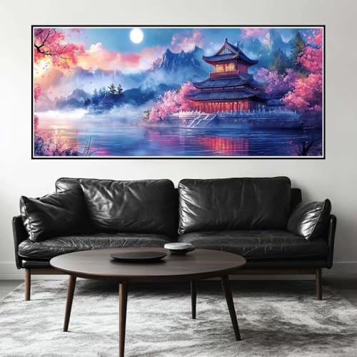 Malen Nach Zahlen Japan Malen Nach Zahlen Erwachsene China, 70 X 35 cm XXL Groß Acrylfarben Ölgemälde, DIY Malen Nach Zahlen Kinder Anfänger Paint by Numbers Set für Wand Dekor (Ohne Rahmen) -H706 von Kggyele