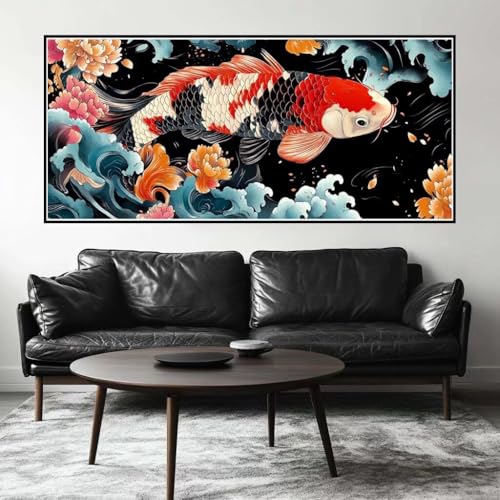 Malen Nach Zahlen Japan Malen Nach Zahlen Erwachsene Koi, 190 X 95 cm XXL Groß Acrylfarben Ölgemälde, DIY Malen Nach Zahlen Kinder Anfänger Paint by Numbers Adult Set für Wand Dekor (Ohne Rahmen)-H829 Malen Nach Zahlen Japan Malen Nach Zahlen Erwachsene Koi, 190 X 95 cm XXL Groß Acrylfarben Ölgemälde, DIY Malen Nach Zahlen Kinder Anfänger Paint by Numbers Adult Set für Wand Dekor (Ohne Rahmen)-H829 von Kggyele