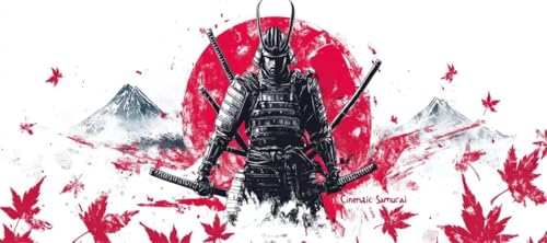 Malen Nach Zahlen Japan Malen Nach Zahlen Erwachsene Samurai, 170 X 85 cm XXL Groß Acrylfarben Ölgemälde, DIY Malen Nach Zahlen Kinder Anfänger Paint by Numbers Set für Wand Dekor (Ohne Rahmen) -H326 von Kggyele