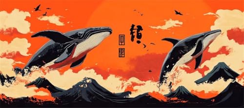 Malen Nach Zahlen Japan Malen Nach Zahlen Erwachsene Wal, 170 X 85 cm XXL Groß Acrylfarben Ölgemälde, DIY Malen Nach Zahlen Kinder Anfänger Paint by Numbers Adult Set für Wand Dekor (Ohne Rahmen)-H305 Malen Nach Zahlen Japan Malen Nach Zahlen Erwachsene Wal, 170 X 85 cm XXL Groß Acrylfarben Ölgemälde, DIY Malen Nach Zahlen Kinder Anfänger Paint by Numbers Adult Set für Wand Dekor (Ohne Rahmen)-H305 von Kggyele