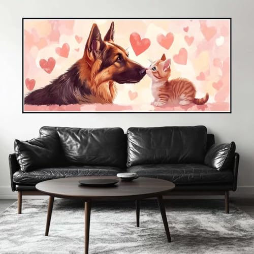 Malen Nach Zahlen Katze Malen Nach Zahlen Erwachsene Hund, 50 X 25 cm XXL Groß Acrylfarben Ölgemälde, DIY Malen Nach Zahlen Kinder Anfänger Paint by Numbers Adult Set für Wand Dekor (Ohne Rahmen)-H587 Malen Nach Zahlen Katze Malen Nach Zahlen Erwachsene Hund, 50 X 25 cm XXL Groß Acrylfarben Ölgemälde, DIY Malen Nach Zahlen Kinder Anfänger Paint by Numbers Adult Set für Wand Dekor (Ohne Rahmen)-H587 von Kggyele