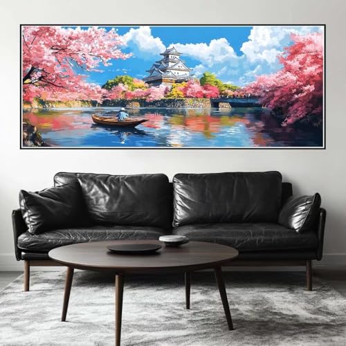 Malen Nach Zahlen Kirschblüte Malen Nach Zahlen Erwachsene Landschaft, 50 X 20 cm XXL Groß Acrylfarben Ölgemälde, DIY Malen Nach Zahlen Kinder Anfänger Set Bastelset für Wand Dekor (Ohne Rahmen) -H351 Malen Nach Zahlen Kirschblüte Malen Nach Zahlen Erwachsene Landschaft, 50 X 20 cm XXL Groß Acrylfarben Ölgemälde, DIY Malen Nach Zahlen Kinder Anfänger Set Bastelset für Wand Dekor (Ohne Rahmen) -H351 von Kggyele
