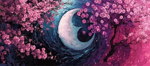 Malen Nach Zahlen Kirschblüte Malen Nach Zahlen Erwachsene Totem, 170 X 85 cm XXL Groß Acrylfarben Ölgemälde, DIY Malen Nach Zahlen Kinder Anfänger Set Bastelset für Wand Dekor (Ohne Rahmen) -H361 von Kggyele