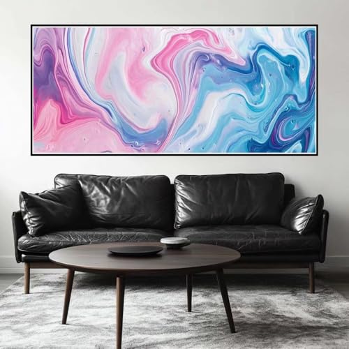 Malen Nach Zahlen Kunst Malen Nach Zahlen Erwachsene Abstrakt, 90 X 45 cm XXL Groß Acrylfarben Ölgemälde, DIY Malen Nach Zahlen Kinder Anfänger Paint by Numbers Set für Wand Dekor (Ohne Rahmen) -H500 von Kggyele