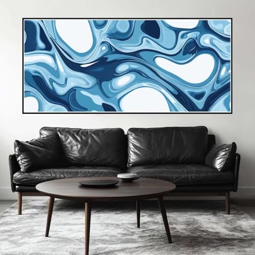 Malen Nach Zahlen Kunst Malen Nach Zahlen Erwachsene Marmor, 150 X 75 cm XXL Groß Acrylfarben Ölgemälde, DIY Malen Nach Zahlen Kinder Anfänger Paint by Numbers Set für Wand Dekor (Ohne Rahmen) -H974 von Kggyele