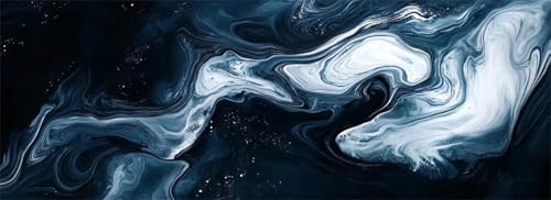 Malen Nach Zahlen Kunst Malen Nach Zahlen Erwachsene Marmor, 15x45 cm XXL Groß Acrylfarben Ölgemälde, DIY Malen Nach Zahlen Kinder Anfänger Paint by Numbers Set für Wand Dekor (Ohne Rahmen) -H540 von Kggyele