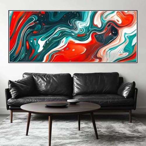 Malen Nach Zahlen Kunst Malen Nach Zahlen Erwachsene Retro, 200 X 80 cm XXL Groß Acrylfarben Ölgemälde, DIY Malen Nach Zahlen Kinder Anfänger Paint by Numbers Set für Wand Dekor (Ohne Rahmen) -H779 von Kggyele