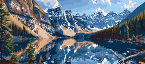 Malen Nach Zahlen Landschaft Malen Nach Zahlen Erwachsene Berg, 190 X 95 cm XXL Groß Acrylfarben Ölgemälde, DIY Malen Nach Zahlen Kinder Anfänger Paint by Numbers Set für Wand Dekor (Ohne Rahmen)-H296 Malen Nach Zahlen Landschaft Malen Nach Zahlen Erwachsene Berg, 190 X 95 cm XXL Groß Acrylfarben Ölgemälde, DIY Malen Nach Zahlen Kinder Anfänger Paint by Numbers Set für Wand Dekor (Ohne Rahmen)-H296 von Kggyele