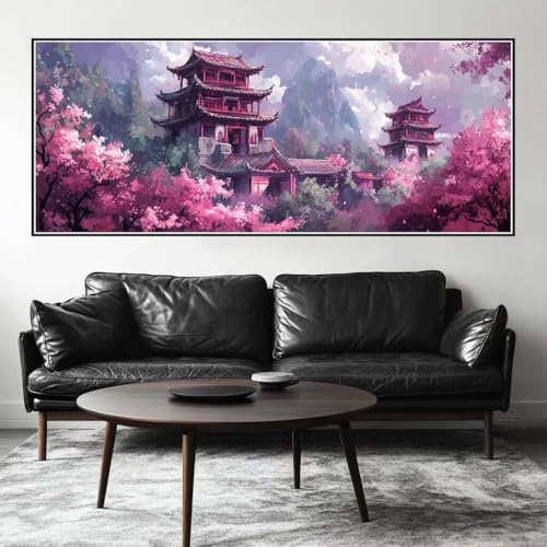 Malen Nach Zahlen Landschaft Malen Nach Zahlen Erwachsene Kirschblüte, 200 X 80 cm XXL Groß Acrylfarben Ölgemälde, DIY Malen Nach Zahlen Kinder Anfänger Set Bastelset für Wand Dekor (Ohne Rahmen)-H234 Malen Nach Zahlen Landschaft Malen Nach Zahlen Erwachsene Kirschblüte, 200 X 80 cm XXL Groß Acrylfarben Ölgemälde, DIY Malen Nach Zahlen Kinder Anfänger Set Bastelset für Wand Dekor (Ohne Rahmen)-H234 von Kggyele