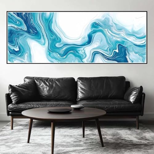 Malen Nach Zahlen Linie Malen Nach Zahlen Erwachsene Marmor, 75x225 cm XXL Groß Acrylfarben Ölgemälde, DIY Malen Nach Zahlen Kinder Anfänger Paint by Numbers Set für Wand Dekor (Ohne Rahmen) -H482 von Kggyele