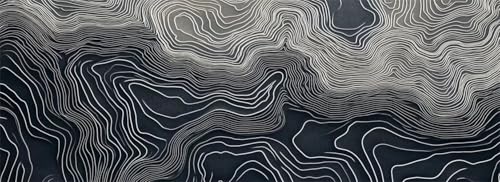 Malen Nach Zahlen Linien Malen Nach Zahlen Erwachsene Topografisch, 35x105 cm XXL Groß Acrylfarben Ölgemälde, DIY Malen Nach Zahlen Kinder Anfänger Set Bastelset für Wand Dekor (Ohne Rahmen) -H972 von Kggyele