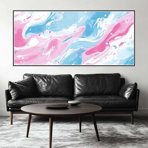 Malen Nach Zahlen Marmor Malen Nach Zahlen Erwachsene Abstrakt, 190 X 95 cm XXL Groß Acrylfarben Ölgemälde, DIY Malen Nach Zahlen Kinder Anfänger Paint by Numbers Set für Wand Dekor (Ohne Rahmen)-H673 von Kggyele