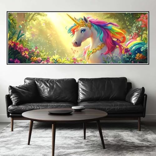 Malen Nach Zahlen Pegasus Malen Nach Zahlen Erwachsene Einhorn, 25x75 cm XXL Groß Acrylfarben Ölgemälde, DIY Malen Nach Zahlen Kinder Anfänger Paint by Numbers Set für Wand Dekor (Ohne Rahmen) -H492 von Kggyele