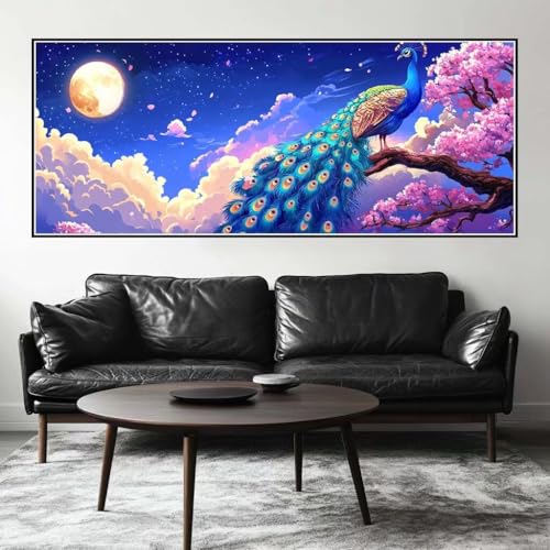 Malen Nach Zahlen Pfau Malen Nach Zahlen Erwachsene Mond, 200 X 80 cm XXL Groß Acrylfarben Ölgemälde, DIY Malen Nach Zahlen Kinder Anfänger Paint by Numbers Adult Set für Wand Dekor (Ohne Rahmen)-H271 Malen Nach Zahlen Pfau Malen Nach Zahlen Erwachsene Mond, 200 X 80 cm XXL Groß Acrylfarben Ölgemälde, DIY Malen Nach Zahlen Kinder Anfänger Paint by Numbers Adult Set für Wand Dekor (Ohne Rahmen)-H271 von Kggyele