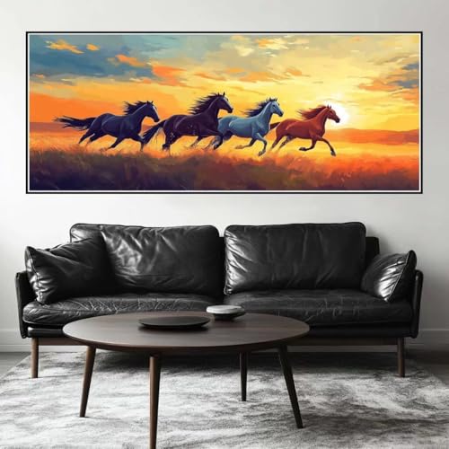 Malen Nach Zahlen Pferd Malen Nach Zahlen Erwachsene Sonnenuntergang, 250 X 100 cm XXL Groß Acrylfarben Ölgemälde, DIY Malen Nach Zahlen Kinder Anfänger Set Bastelset für Wand Dekor (Ohne Rahmen)-H362 Malen Nach Zahlen Pferd Malen Nach Zahlen Erwachsene Sonnenuntergang, 250 X 100 cm XXL Groß Acrylfarben Ölgemälde, DIY Malen Nach Zahlen Kinder Anfänger Set Bastelset für Wand Dekor (Ohne Rahmen)-H362 von Kggyele