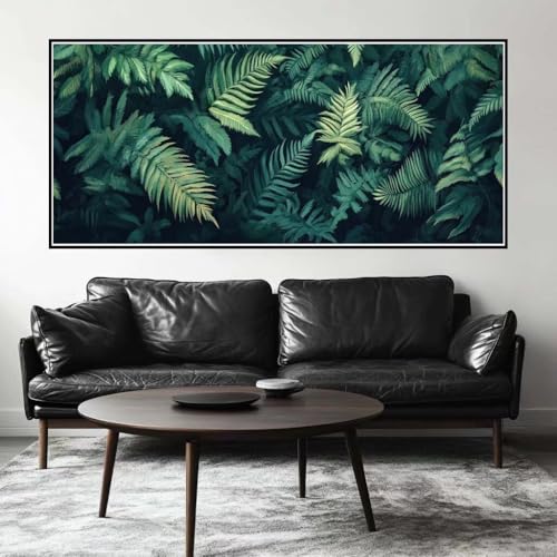 Malen Nach Zahlen Pflanze Malen Nach Zahlen Erwachsene Palme, 70 X 35 cm XXL Groß Acrylfarben Ölgemälde, DIY Malen Nach Zahlen Kinder Anfänger Paint by Numbers Set für Wand Dekor (Ohne Rahmen) -H592 von Kggyele