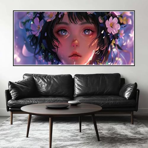 Malen Nach Zahlen Prinzessin Malen Nach Zahlen Erwachsene Fee, 170 X 85 cm XXL Groß Acrylfarben Ölgemälde, DIY Malen Nach Zahlen Kinder Anfänger Paint by Numbers Set für Wand Dekor (Ohne Rahmen) -H524 von Kggyele