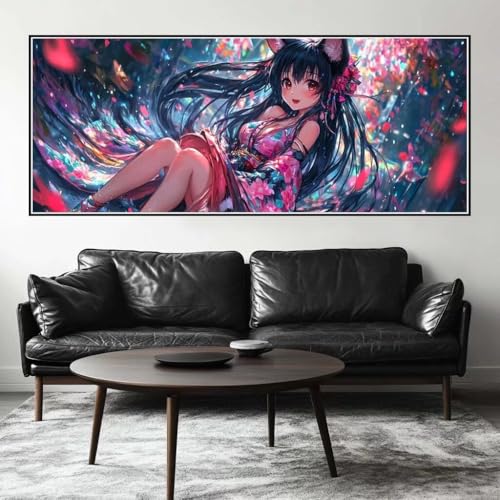 Malen Nach Zahlen Prinzessin Malen Nach Zahlen Erwachsene Fee, 200 X 80 cm XXL Groß Acrylfarben Ölgemälde, DIY Malen Nach Zahlen Kinder Anfänger Paint by Numbers Set für Wand Dekor (Ohne Rahmen) -H303 von Kggyele
