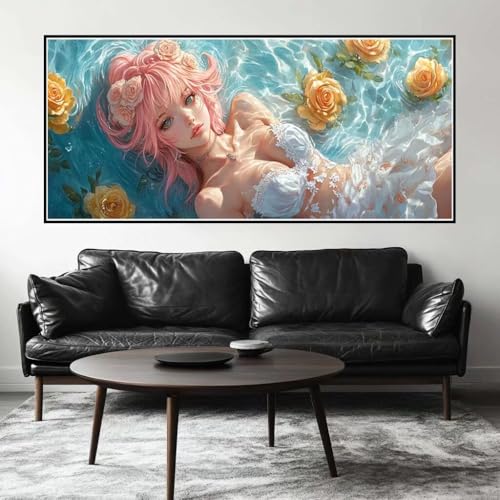 Malen Nach Zahlen Prinzessin Malen Nach Zahlen Erwachsene Meerjungfrau, 70 X 35 cm XXL Groß Acrylfarben Ölgemälde, DIY Malen Nach Zahlen Kinder Anfänger Set Bastelset für Wand Dekor (Ohne Rahmen)-H756 Malen Nach Zahlen Prinzessin Malen Nach Zahlen Erwachsene Meerjungfrau, 70 X 35 cm XXL Groß Acrylfarben Ölgemälde, DIY Malen Nach Zahlen Kinder Anfänger Set Bastelset für Wand Dekor (Ohne Rahmen)-H756 von Kggyele