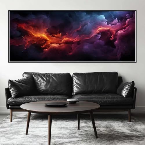Malen Nach Zahlen Psychedelisch Malen Nach Zahlen Erwachsene Wolke, 175 X 70 cm XXL Groß Acrylfarben Ölgemälde, DIY Malen Nach Zahlen Kinder Anfänger Set Bastelset für Wand Dekor (Ohne Rahmen) -H998 von Kggyele