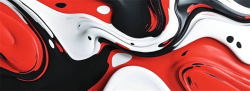 Malen Nach Zahlen Retro Malen Nach Zahlen Erwachsene Abstrakt, 85x255 cm XXL Groß Acrylfarben Ölgemälde, DIY Malen Nach Zahlen Kinder Anfänger Paint by Numbers Set für Wand Dekor (Ohne Rahmen) -H671 von Kggyele