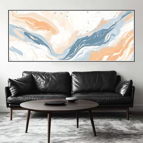 Malen Nach Zahlen Retro Malen Nach Zahlen Erwachsene Marmor, 250 X 100 cm XXL Groß Acrylfarben Ölgemälde, DIY Malen Nach Zahlen Kinder Anfänger Paint by Numbers Set für Wand Dekor (Ohne Rahmen) -H318 von Kggyele