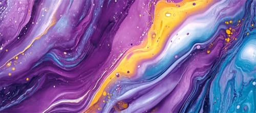 Malen Nach Zahlen Retro Malen Nach Zahlen Erwachsene Marmor, 70 X 35 cm XXL Groß Acrylfarben Ölgemälde, DIY Malen Nach Zahlen Kinder Anfänger Paint by Numbers Set für Wand Dekor (Ohne Rahmen) -H174 von Kggyele