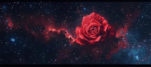 Malen Nach Zahlen Rose Malen Nach Zahlen Erwachsene Sternenhimmel Himmel, 130 X 65 cm XXL Groß Acrylfarben Ölgemälde, DIY Malen Nach Zahlen Kinder Anfänger Bastelset für Wand Dekor (Ohne Rahmen) -H124 von Kggyele