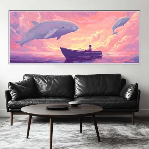 Malen Nach Zahlen Schiff Malen Nach Zahlen Erwachsene Wal, 50 X 20 cm XXL Groß Acrylfarben Ölgemälde, DIY Malen Nach Zahlen Kinder Anfänger Paint by Numbers Adult Set für Wand Dekor (Ohne Rahmen)-H380 Malen Nach Zahlen Schiff Malen Nach Zahlen Erwachsene Wal, 50 X 20 cm XXL Groß Acrylfarben Ölgemälde, DIY Malen Nach Zahlen Kinder Anfänger Paint by Numbers Adult Set für Wand Dekor (Ohne Rahmen)-H380 von Kggyele