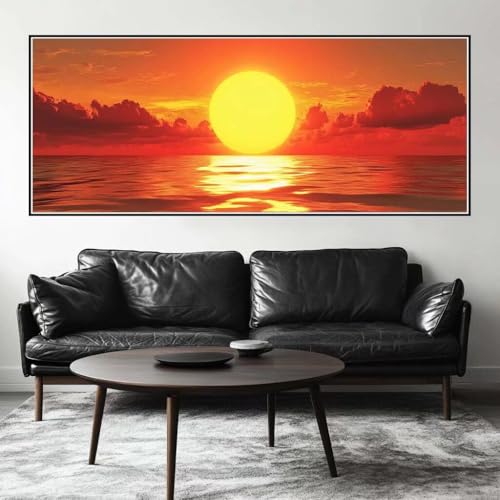 Malen Nach Zahlen Sonnenuntergang Malen Nach Zahlen Erwachsene Landschaft, 150 X 60 cm XXL Groß Acrylfarben Ölgemälde, DIY Malen Nach Zahlen Kinder Anfänger Bastelset für Wand Dekor (Ohne Rahmen)-H444 Malen Nach Zahlen Sonnenuntergang Malen Nach Zahlen Erwachsene Landschaft, 150 X 60 cm XXL Groß Acrylfarben Ölgemälde, DIY Malen Nach Zahlen Kinder Anfänger Bastelset für Wand Dekor (Ohne Rahmen)-H444 von Kggyele