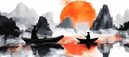 Malen Nach Zahlen Sonnenuntergang Malen Nach Zahlen Erwachsene Landschaft, 170 X 85 cm XXL Groß Acrylfarben Ölgemälde, DIY Malen Nach Zahlen Kinder Anfänger Bastelset für Wand Dekor (Ohne Rahmen)-H165 Malen Nach Zahlen Sonnenuntergang Malen Nach Zahlen Erwachsene Landschaft, 170 X 85 cm XXL Groß Acrylfarben Ölgemälde, DIY Malen Nach Zahlen Kinder Anfänger Bastelset für Wand Dekor (Ohne Rahmen)-H165 von Kggyele