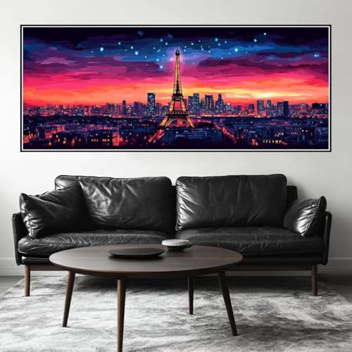 Malen Nach Zahlen Stadt Malen Nach Zahlen Erwachsene Landschaft, 75 X 30 cm XXL Groß Acrylfarben Ölgemälde, DIY Malen Nach Zahlen Kinder Anfänger Paint by Numbers Set für Wand Dekor (Ohne Rahmen)-H651 Malen Nach Zahlen Stadt Malen Nach Zahlen Erwachsene Landschaft, 75 X 30 cm XXL Groß Acrylfarben Ölgemälde, DIY Malen Nach Zahlen Kinder Anfänger Paint by Numbers Set für Wand Dekor (Ohne Rahmen)-H651 von Kggyele