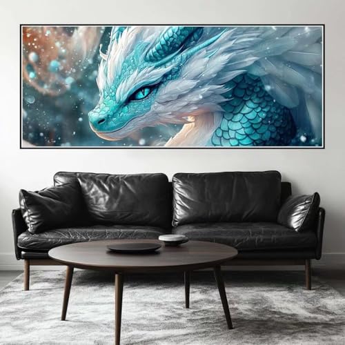 Malen Nach Zahlen Süß Malen Nach Zahlen Erwachsene Drache, 200 X 80 cm XXL Groß Acrylfarben Ölgemälde, DIY Malen Nach Zahlen Kinder Anfänger Paint by Numbers Set für Wand Dekor (Ohne Rahmen) -H937 von Kggyele
