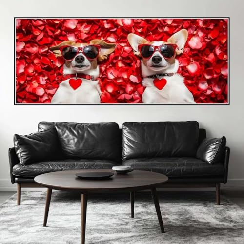 Malen Nach Zahlen Süß Malen Nach Zahlen Erwachsene Hund, 200 X 80 cm XXL Groß Acrylfarben Ölgemälde, DIY Malen Nach Zahlen Kinder Anfänger Paint by Numbers Adult Set für Wand Dekor (Ohne Rahmen) -H270 Malen Nach Zahlen Süß Malen Nach Zahlen Erwachsene Hund, 200 X 80 cm XXL Groß Acrylfarben Ölgemälde, DIY Malen Nach Zahlen Kinder Anfänger Paint by Numbers Adult Set für Wand Dekor (Ohne Rahmen) -H270 von Kggyele