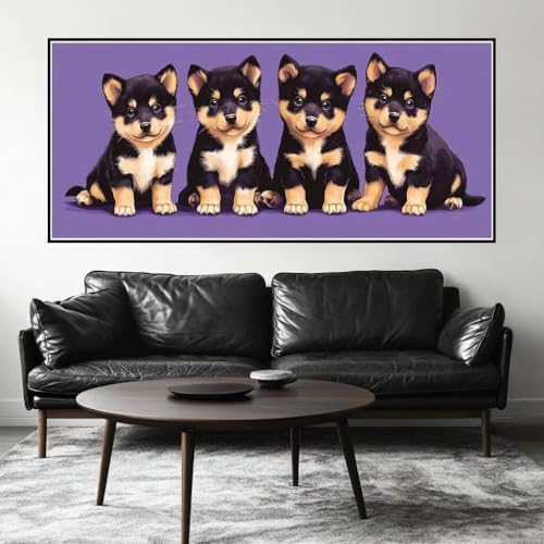 Malen Nach Zahlen Süß Malen Nach Zahlen Erwachsene Hund, 70 X 35 cm XXL Groß Acrylfarben Ölgemälde, DIY Malen Nach Zahlen Kinder Anfänger Paint by Numbers Adult Set für Wand Dekor (Ohne Rahmen) -H726 Malen Nach Zahlen Süß Malen Nach Zahlen Erwachsene Hund, 70 X 35 cm XXL Groß Acrylfarben Ölgemälde, DIY Malen Nach Zahlen Kinder Anfänger Paint by Numbers Adult Set für Wand Dekor (Ohne Rahmen) -H726 von Kggyele