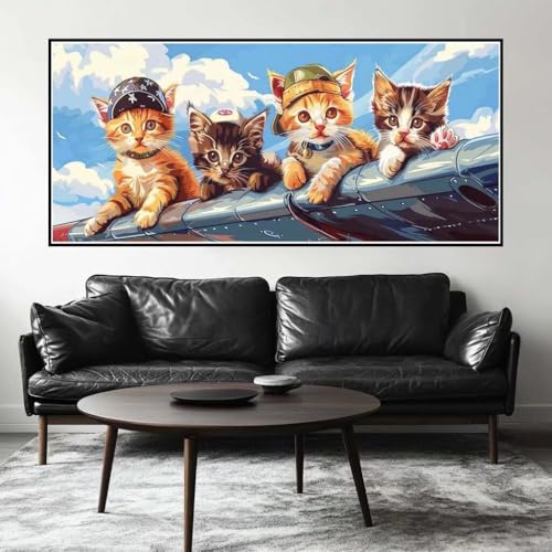 Malen Nach Zahlen Süß Malen Nach Zahlen Erwachsene Katze, 170 X 85 cm XXL Groß Acrylfarben Ölgemälde, DIY Malen Nach Zahlen Kinder Anfänger Paint by Numbers Adult Set für Wand Dekor (Ohne Rahmen)-H534 Malen Nach Zahlen Süß Malen Nach Zahlen Erwachsene Katze, 170 X 85 cm XXL Groß Acrylfarben Ölgemälde, DIY Malen Nach Zahlen Kinder Anfänger Paint by Numbers Adult Set für Wand Dekor (Ohne Rahmen)-H534 von Kggyele