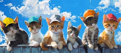 Malen Nach Zahlen Süß Malen Nach Zahlen Erwachsene Katze, 50 X 25 cm XXL Groß Acrylfarben Ölgemälde, DIY Malen Nach Zahlen Kinder Anfänger Paint by Numbers Adult Set für Wand Dekor (Ohne Rahmen) -H358 Malen Nach Zahlen Süß Malen Nach Zahlen Erwachsene Katze, 50 X 25 cm XXL Groß Acrylfarben Ölgemälde, DIY Malen Nach Zahlen Kinder Anfänger Paint by Numbers Adult Set für Wand Dekor (Ohne Rahmen) -H358 von Kggyele