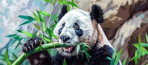 Malen Nach Zahlen Süß Malen Nach Zahlen Erwachsene Panda, 90 X 45 cm XXL Groß Acrylfarben Ölgemälde, DIY Malen Nach Zahlen Kinder Anfänger Paint by Numbers Adult Set für Wand Dekor (Ohne Rahmen)-H290 Malen Nach Zahlen Süß Malen Nach Zahlen Erwachsene Panda, 90 X 45 cm XXL Groß Acrylfarben Ölgemälde, DIY Malen Nach Zahlen Kinder Anfänger Paint by Numbers Adult Set für Wand Dekor (Ohne Rahmen)-H290 von Kggyele