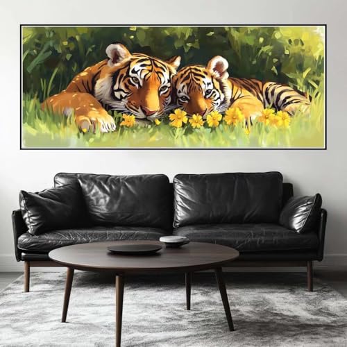 Malen Nach Zahlen Tier Malen Nach Zahlen Erwachsene Tiger, 100 X 40 cm XXL Groß Acrylfarben Ölgemälde, DIY Malen Nach Zahlen Kinder Anfänger Paint by Numbers Adult Set für Wand Dekor(Ohne Rahmen)-H382 Malen Nach Zahlen Tier Malen Nach Zahlen Erwachsene Tiger, 100 X 40 cm XXL Groß Acrylfarben Ölgemälde, DIY Malen Nach Zahlen Kinder Anfänger Paint by Numbers Adult Set für Wand Dekor(Ohne Rahmen)-H382 von Kggyele