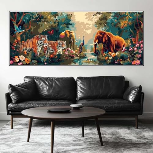 Malen Nach Zahlen Tiere Malen Nach Zahlen Erwachsene Wald, 100 X 40 cm XXL Groß Acrylfarben Ölgemälde, DIY Malen Nach Zahlen Kinder Anfänger Paint by Numbers Adult Set für Wand Dekor(Ohne Rahmen)-H496 Malen Nach Zahlen Tiere Malen Nach Zahlen Erwachsene Wald, 100 X 40 cm XXL Groß Acrylfarben Ölgemälde, DIY Malen Nach Zahlen Kinder Anfänger Paint by Numbers Adult Set für Wand Dekor(Ohne Rahmen)-H496 von Kggyele