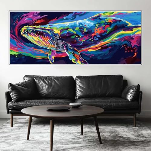 Malen Nach Zahlen Traum Malen Nach Zahlen Erwachsene Wal, 100 X 40 cm XXL Groß Acrylfarben Ölgemälde, DIY Malen Nach Zahlen Kinder Anfänger Paint by Numbers Adult Set für Wand Dekor (Ohne Rahmen)-H567 Malen Nach Zahlen Traum Malen Nach Zahlen Erwachsene Wal, 100 X 40 cm XXL Groß Acrylfarben Ölgemälde, DIY Malen Nach Zahlen Kinder Anfänger Paint by Numbers Adult Set für Wand Dekor (Ohne Rahmen)-H567 von Kggyele